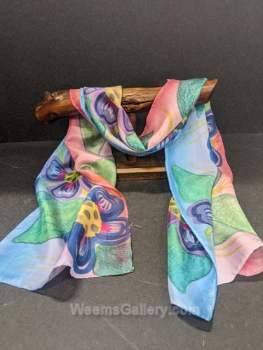 Flower Scarf by Claudia Fluegge
